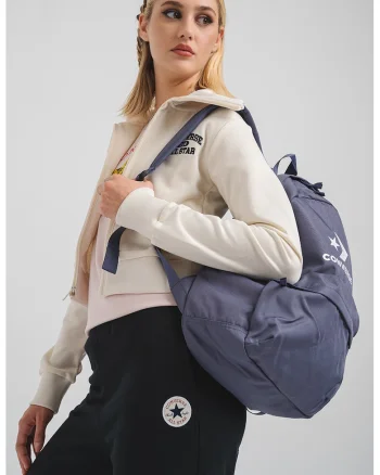 Jacheta crop de trening cu broderie logo Heritage, Alb murdar