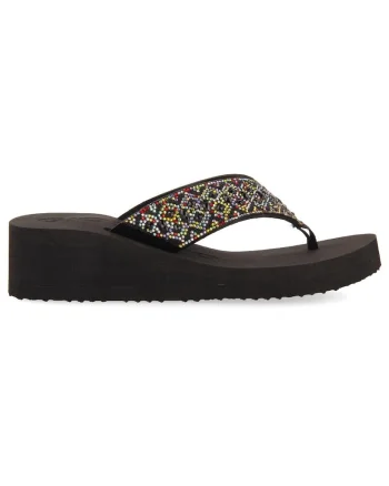 Papuci flip-flop wedge Drenove, Multicolor