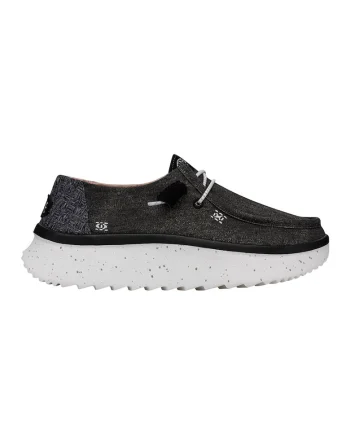 Mocasini cu talpa masiva Wendy Peak, Negru stins