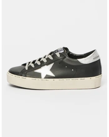 Pantofi sport Hi Star GWF00118 din piele, Negru/Argintiu