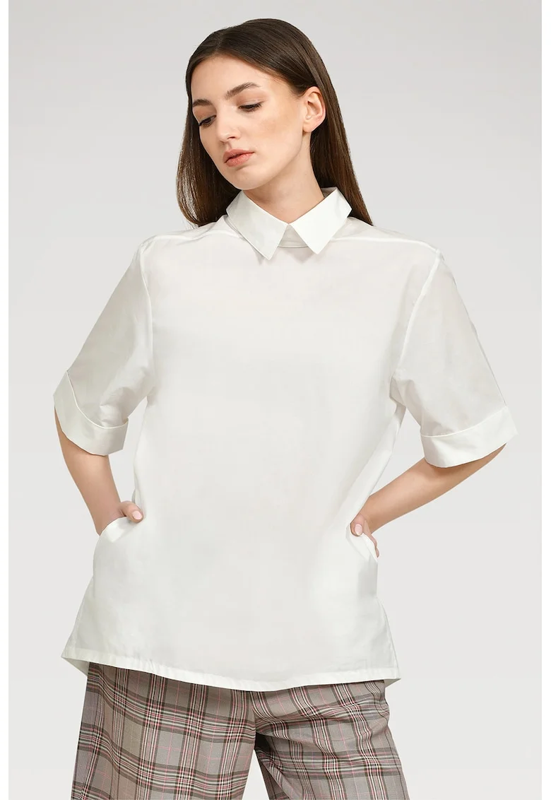 Bluza lejera Fay, Alb murdar