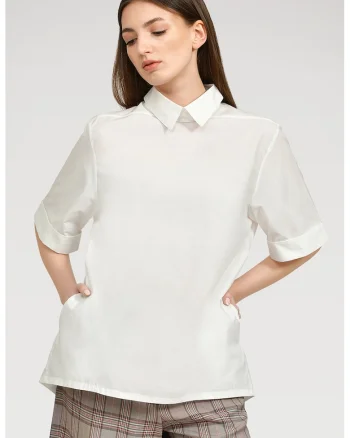 Bluza lejera Fay, Alb murdar