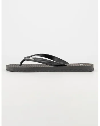 Papuci flip-flop cu logo Tracy, Negru