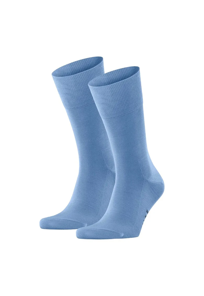 Set de sosete lungi din amestec de bumbac organic - 2 perechi, Albastru deschis