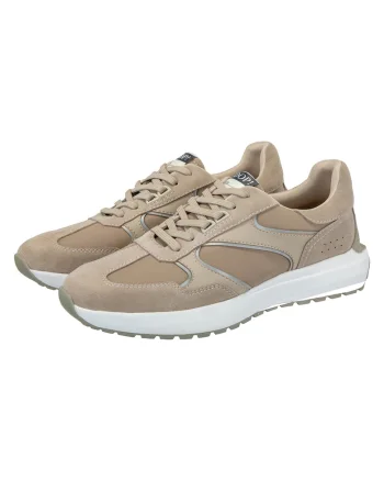 Pantofi sport cu garnituri de piele intoarsa Misto Helos, Bej