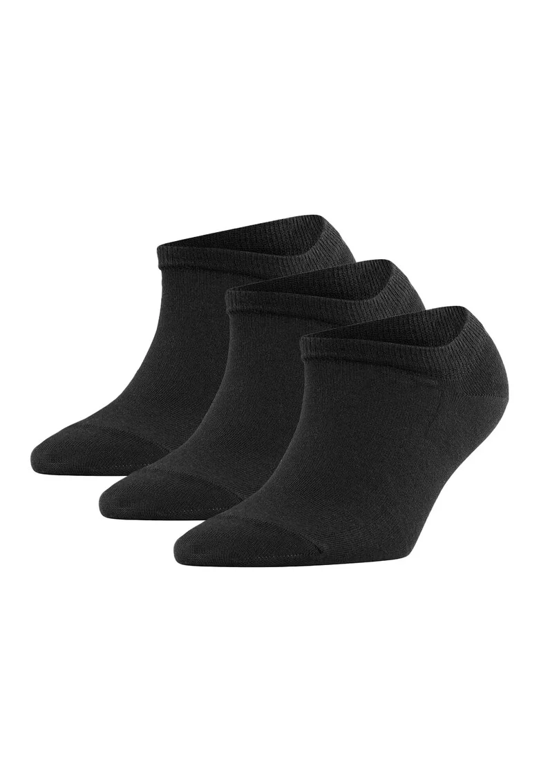 Set de sosete pana la glezna - 3 perechi, Negru
