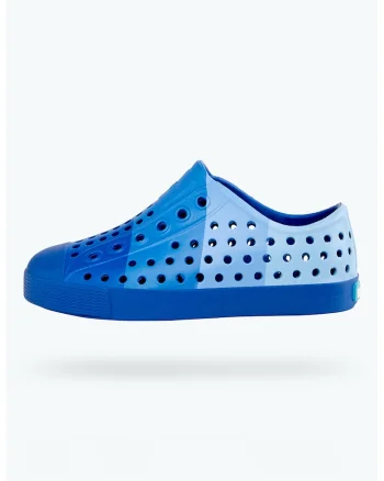 Pantofi flatform fara inchidere, Albastru pastel/Albastru royal