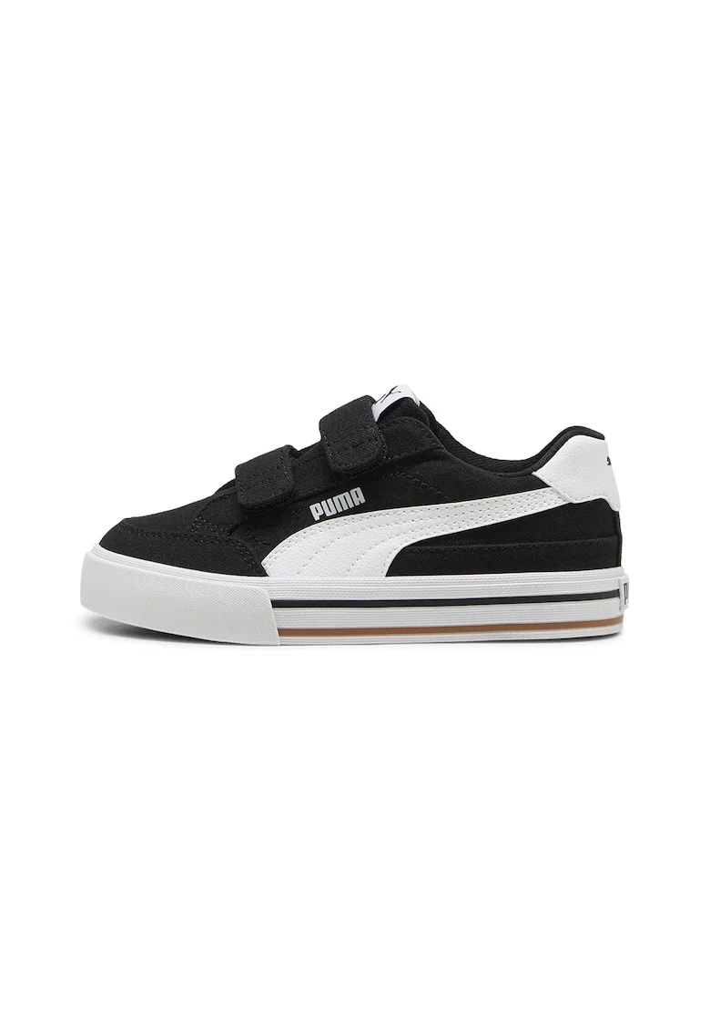 Pantofi sport cu velcro Court Classic, Negru