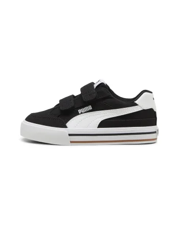Pantofi sport cu velcro Court Classic, Negru