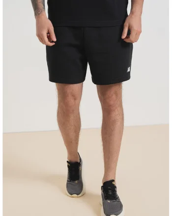 Pantaloni scurti de trening cu croiala relaxed fit, Negru