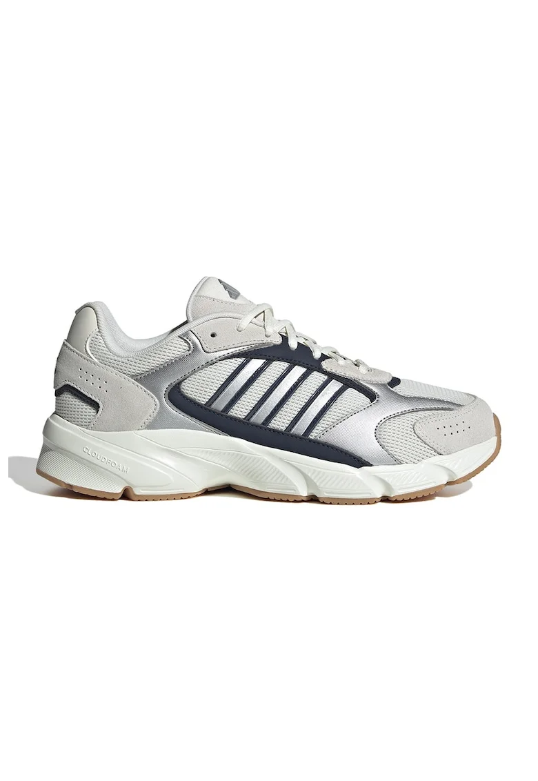 Pantofi sport Crazy Chaos 2000 din plasa si piele intoarsa, Gri deschis/Albastru ultramarin/Argintiu