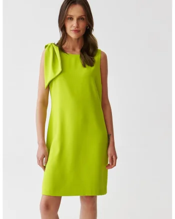Rochie mini dreapta, Verde lime
