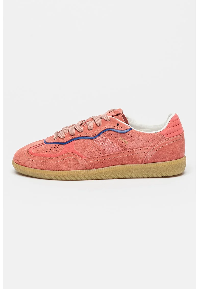 Pantofi sport low-cut de piele intoarsa Rife, Roz