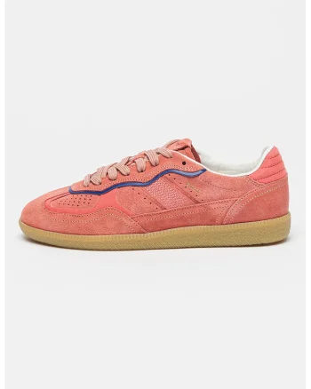 Pantofi sport low-cut de piele intoarsa Rife, Roz