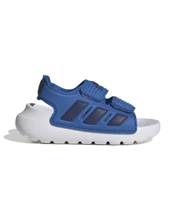 Sandale cu talpa wedge si inchidere velcro Altaswim 2.0, Albastru inchis