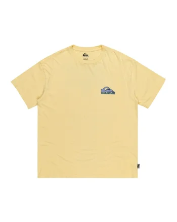 Tricou cu imprimeu pe spate, Galben
