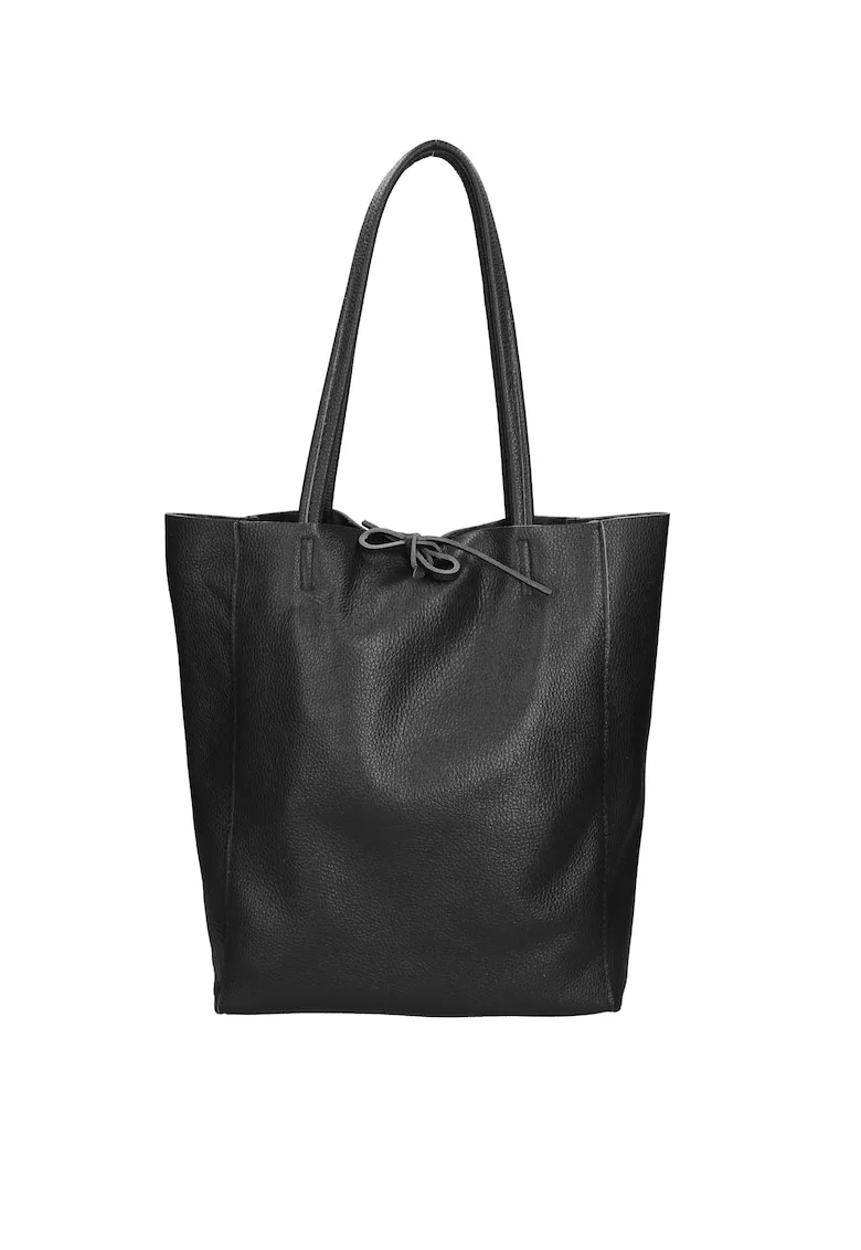 Geanta tote de piele 24145, Negru