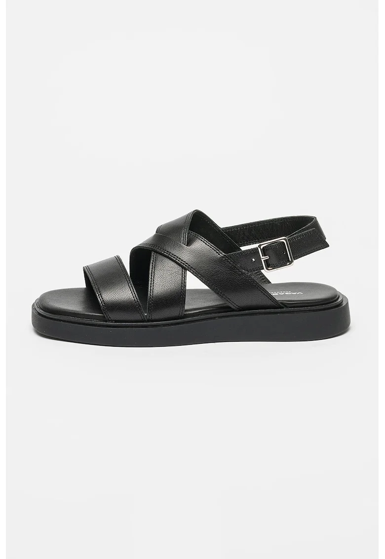 Sandale slingback de piele Connie, Negru