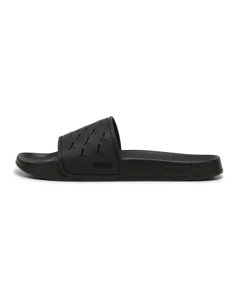 Papuci cu logo Leadcat 2.0, Negru stins