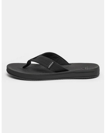Papuci flip-flop cu logo Rivi, Negru