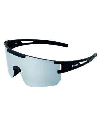 Ochelari de soare wrap unisex cu lentile oglinda Sunspark, Argintiu