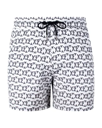 Pantaloni scurti de baie cu logo Sea Shey 28985, Alb