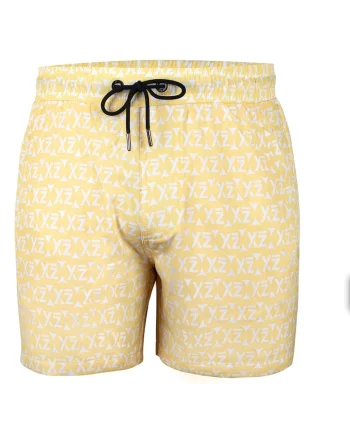 Pantaloni scurti de baie cu logo Sea Shey 28985, Galben
