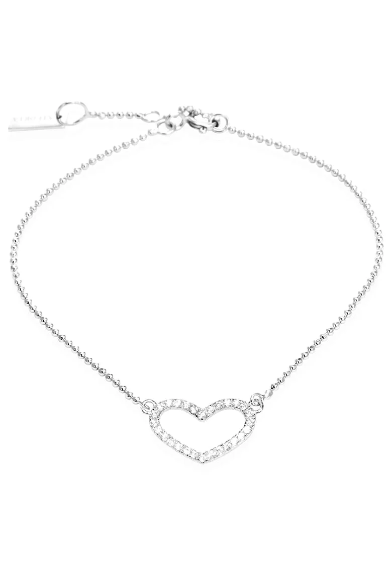 Bratara de argint cu cristale din zirconia Lou 29067, Argintiu