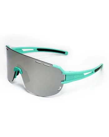 Ochelari de soare shield unisex Sunglow, Verde/Argintiu