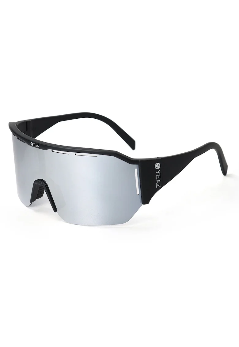 Ochelari de soare unisex polarizati Sunshade, Negru/Argintiu