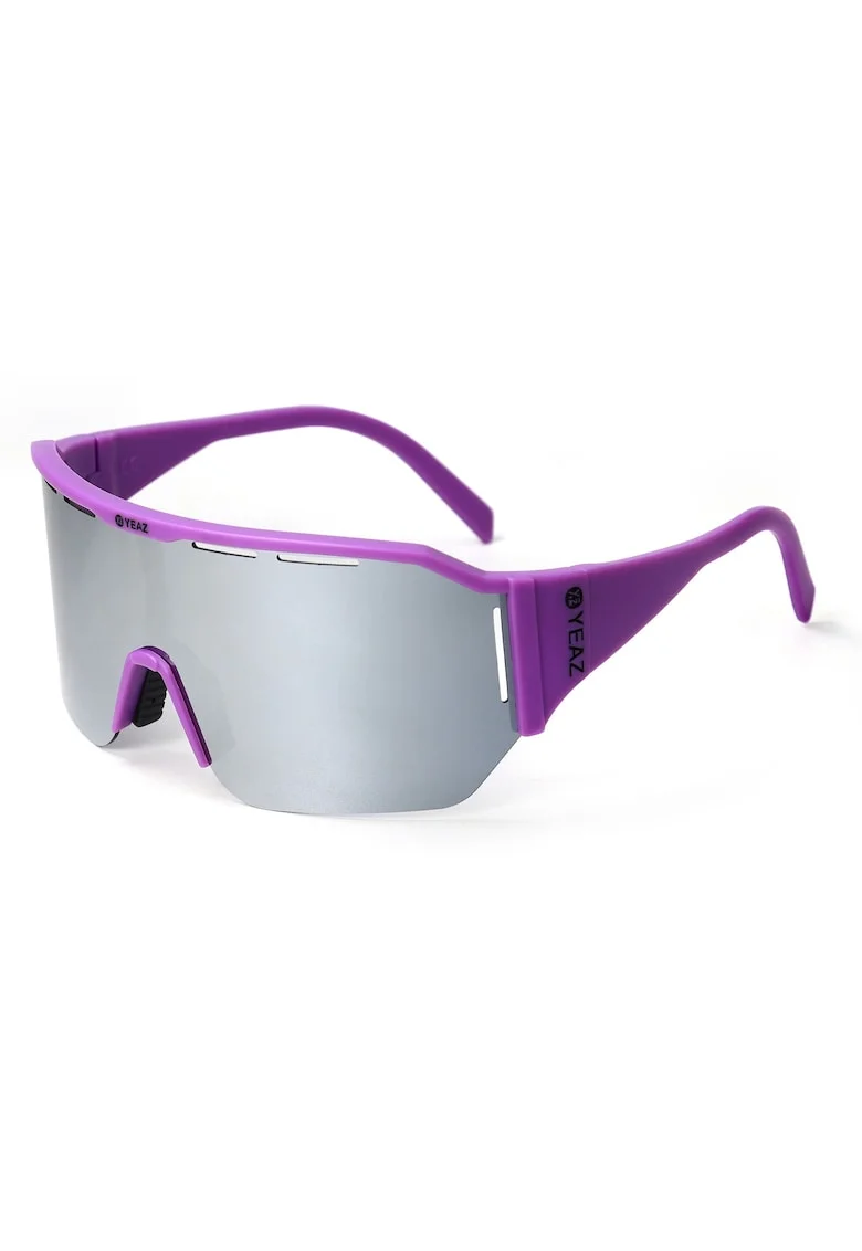 Ochelari de soare unisex polarizati Sunshade, Violet/Argintiu