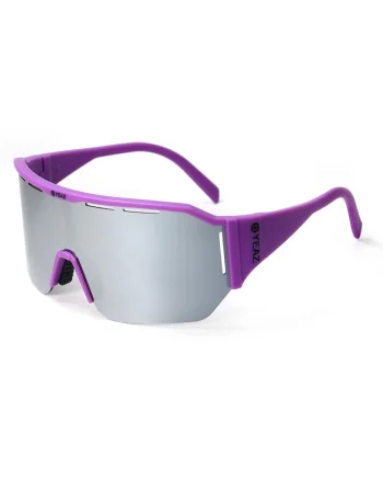 Ochelari de soare unisex polarizati Sunshade, Violet/Argintiu