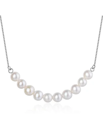 Colier cu perle Miyako 29267, Argintiu
