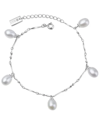 Bratara cu perle Maiko 29255, Alb