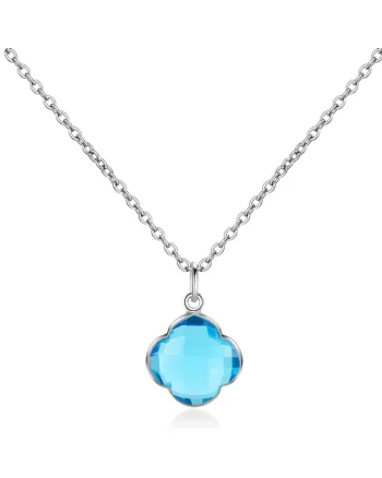 Colier cu topaz Capucine 29585, Argintiu