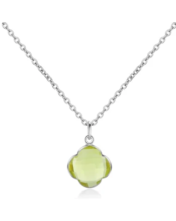 Colier cu quartz Capucine 29591, Argintiu