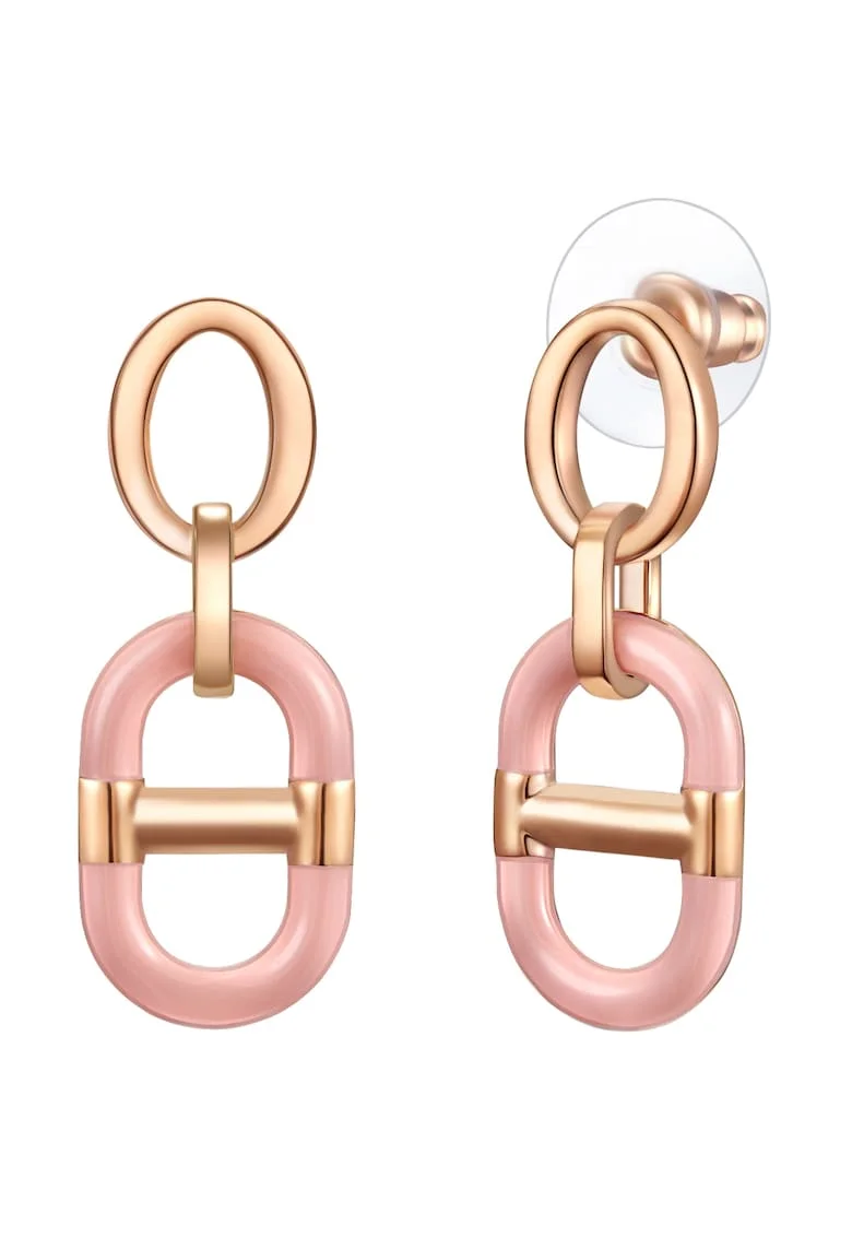 Cercei placati cu aur de 14K, Auriu rose