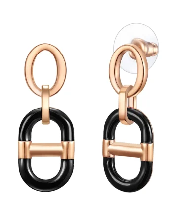 Cercei placati cu aur de 14K, Auriu rose