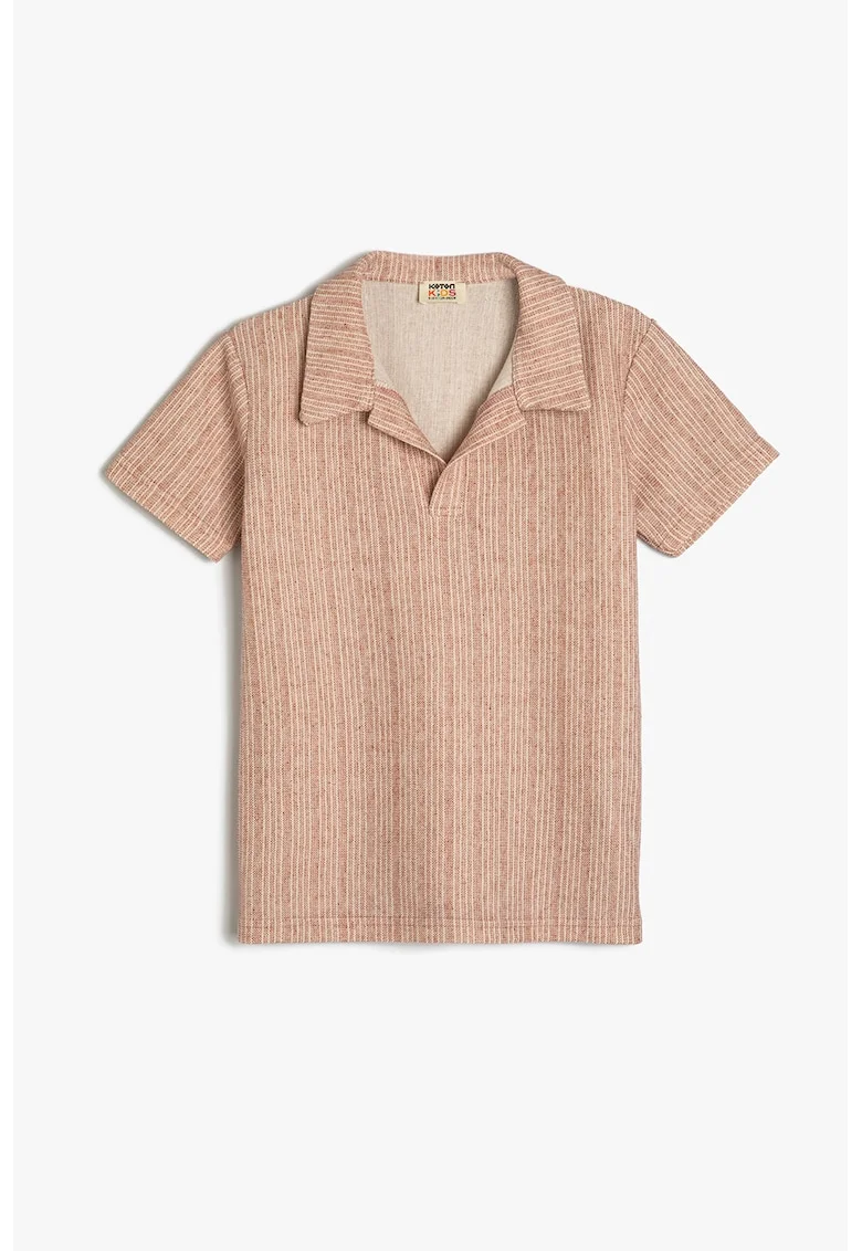 Tricou polo din amestec de bumbac, Rosu stins