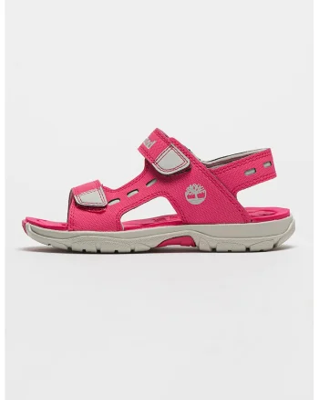 Sandale cu veclro Moss Jump, Gri deschis/Fucsia