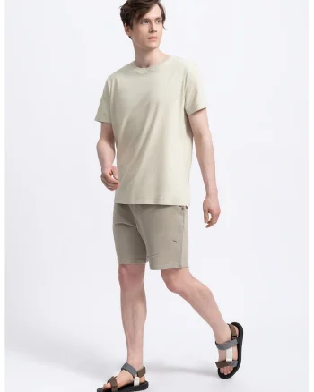 Tricou unisex de bumbac, Bej deschis