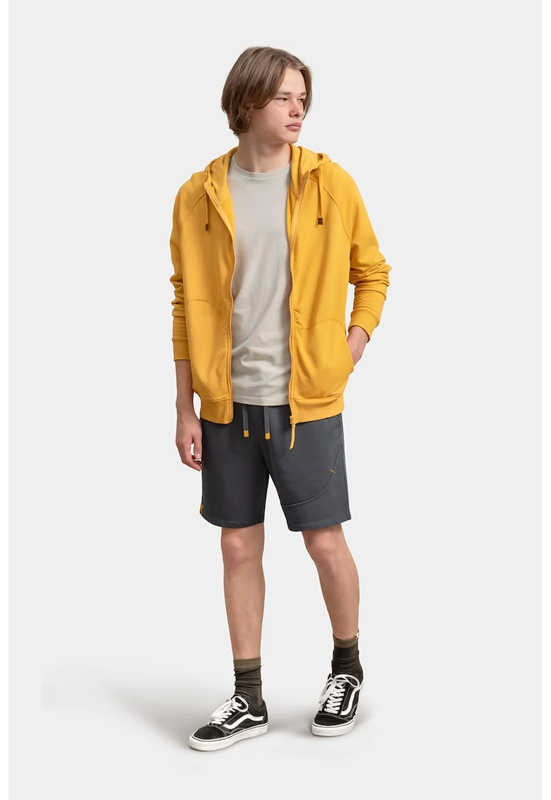 Pantaloni scurti sport cu talie ajustabila, Gri inchis
