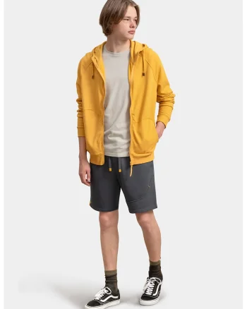 Pantaloni scurti sport cu talie ajustabila, Gri inchis