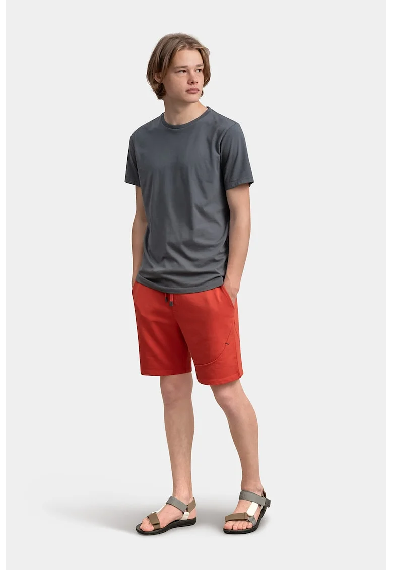 Pantaloni scurti sport cu talie ajustabila, Coral