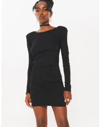 Rochie mini cambrata, Negru