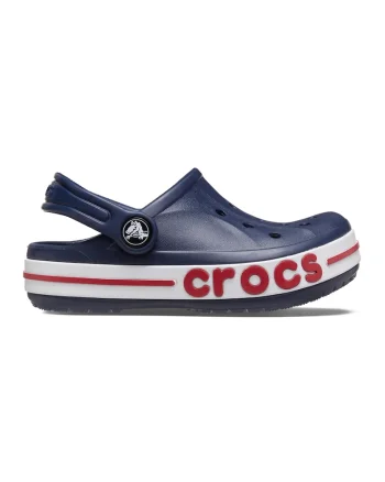 Saboti slingback cu logo in relief pe talpa, Alb/Albastru ultramarin