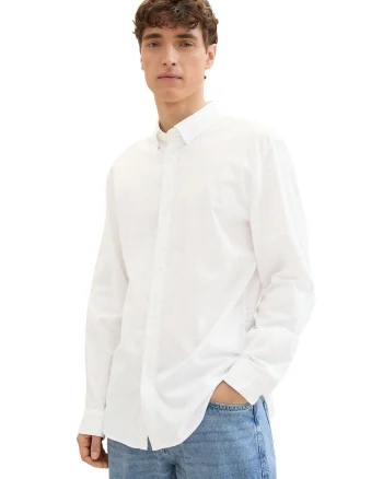 Camasa regular fit de bumbac, Bej deschis