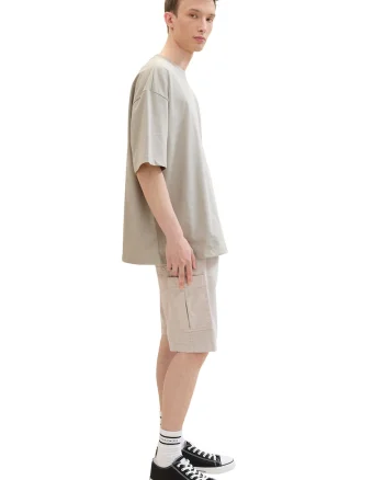 Pantaloni scurti relaxed fit, Bej deschis