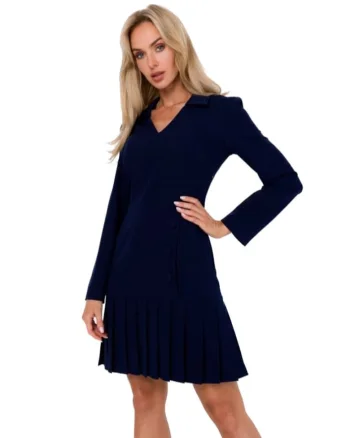 Rochie mini dama, Made of Emotion, Helon, Albastru inchis