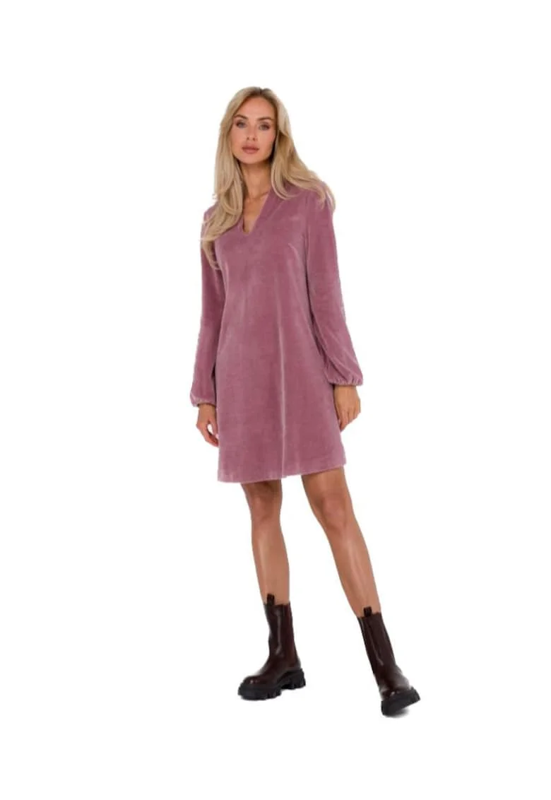 Rochie mini dama, Made of Emotion, Wonja, Roz